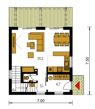 Plan de sol du rez-de-chaussée - ZEN 3